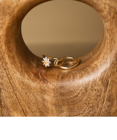 フラワーモチーフ 2セット リング