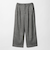 【WEB限定】裏起毛ヘリンボーン タックワイドパンツ ウォッシャブル