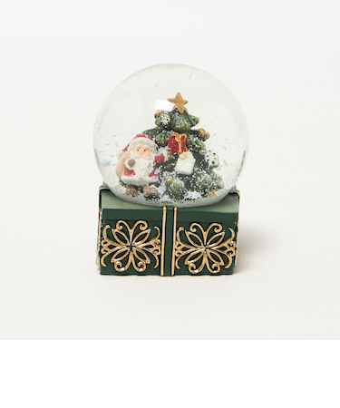 ＜COLOR AND SEASONS＞サンタ ギフトボックス スノードーム 65mm