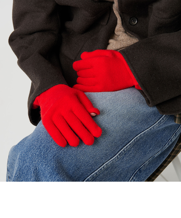 ウールカシミヤ スリット グローブ