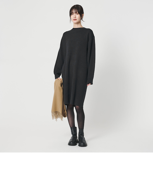 【WEB限定 Wardrobe DAILY MINIMAL】コクーンニットワンピース ウォッシャブル