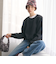 【WEB限定 Wardrobe DAILY MINIMAL】ドロスト ドッキングニットプルオーバー ウォッシャブル