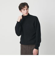 ヘアリー ヤク アゼ タートルニット