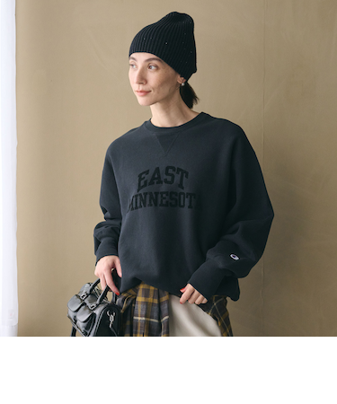 【別注】＜Champion＞プリント スウェットプルオーバー