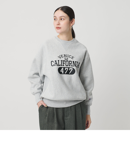 【beauty & youth 別注】＜Champion＞スウェットプルオーバー 別注】＜Champion＞プリント スウェットプルオーバー｜ビューティー