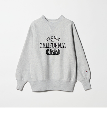 【別注】＜Champion＞プリント スウェットプルオーバー