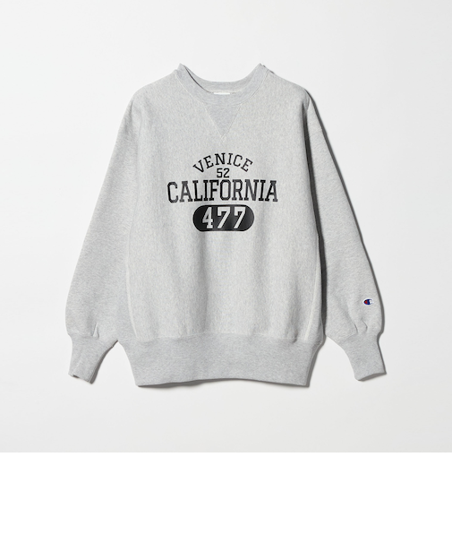 【別注】＜Champion＞プリント スウェットプルオーバー