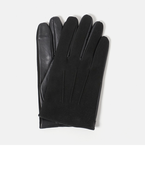 コンビ レザー グローブ タッチパネル対応