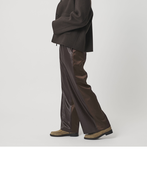 ポリエステル 2トーンサテン ドロストパンツ ウォッシャブル