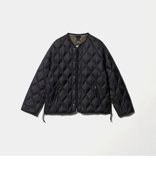 ＜TAION＞ミリタリー M65 ライナー Wジップ ショート ダウンジャケット