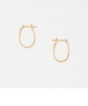 K10 パイプ オーバル フープピアス