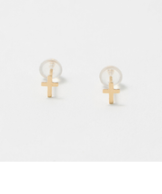 K18 クロス ピアス