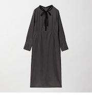 キュプラブレンド タイリボンワンピース