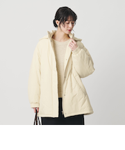 ナイロン パフ フードブルゾン