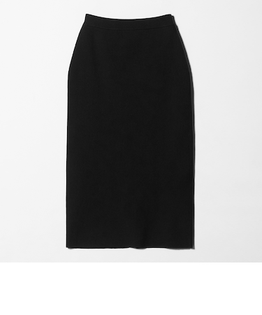 【WEB限定 Wardrobe DAILY MINIMAL】ポリエステルコットン リブニットタイトスカート ウォッシャブル