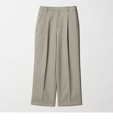 リネンライク ワイドストレートパンツ ウォッシャブル