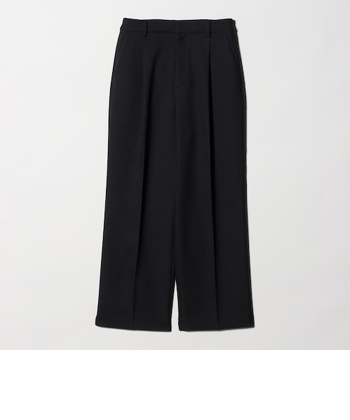 リネンライク ワイドストレートパンツ ウォッシャブル