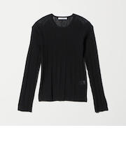 ランダムリブ ニットプルオーバー ウォッシャブル