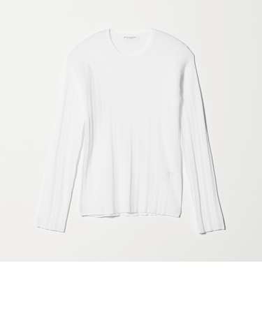 ランダムリブ ニットプルオーバー ウォッシャブル