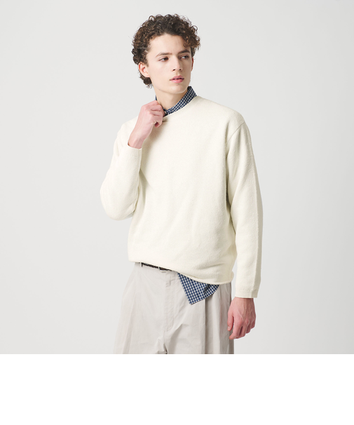 WJQ カットオフ クルーネック ニット ウォッシャブル