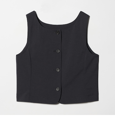 スクエアネック 2WAYベスト 吸水速乾 防シワ UV