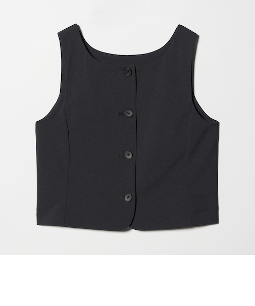 スクエアネック 2WAYベスト 吸水速乾 防シワ UV