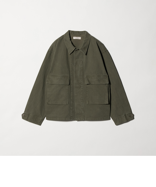 ヴィンテージ ヘリンボーン BDU ジャケット ショート