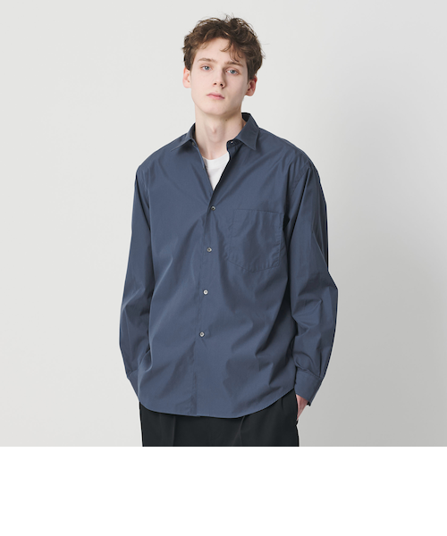 SHIPS別注】Errico Formicola: ラウンドカラー コットン リネン シャツ