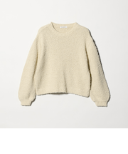 コットンブレンド シャギーニットプルオーバー