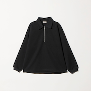 DENCE コットン ジップ ポロ