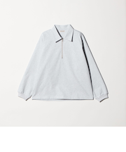 DENCE コットン ジップ ポロ