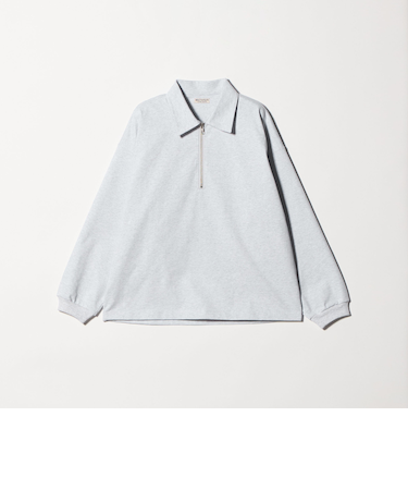 DENCE コットン ジップ ポロ