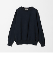 ピーチスキン ダメージ クルーネック スウェット