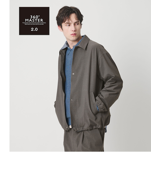 BEAUTY&YOUTH 360°MASTER コーチジャケット ブラック M 360°MASTER 2.0 4ボタン コーチジャケット セットアップ対応