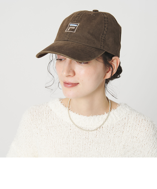【別注】＜FILA＞コットン ウォッシュ ロゴ キャップ