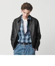 ラブ レザー バルーン ジャケット