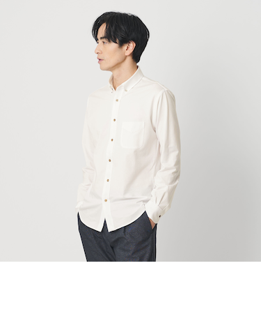 クイック ストレッチ シャンブレー ボタンダウン シャツ SLIM型 吸水速乾