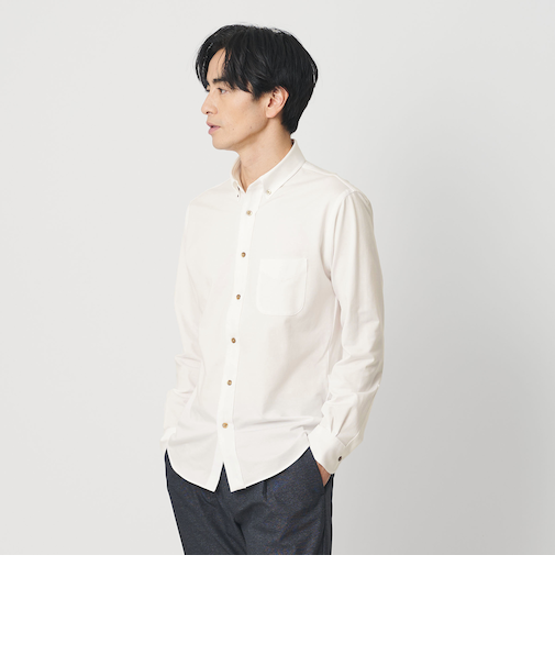 クイック ストレッチ シャンブレー ボタンダウン シャツ SLIM型 吸水速乾