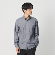 クイック ストレッチ シャンブレー ボタンダウン シャツ SLIM型 吸水速乾