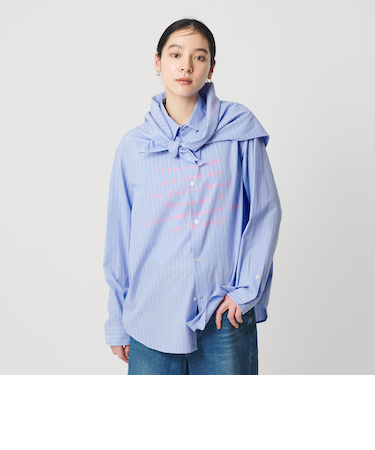 【別注】＜Samplee＞ストライプシャツ＆スカーフ