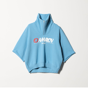 【別注】<Americana>ジップ ショートスリーブ スウェットプルオーバー