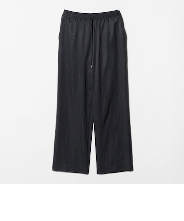 サテンドロースト ワイドパンツ ウォッシャブル