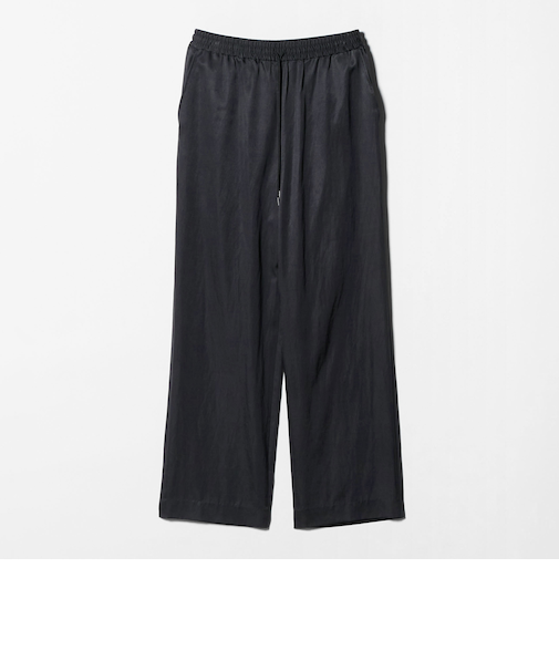 サテンドロースト ワイドパンツ ウォッシャブル