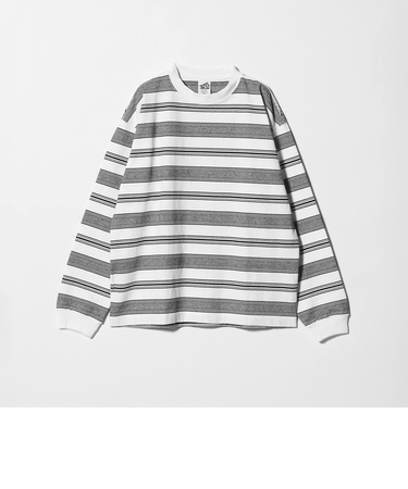 12oz ヘビーウェイト ボーダー クルーネック カットソー