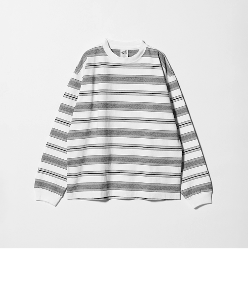 12oz ヘビーウェイト ボーダー クルーネック カットソー