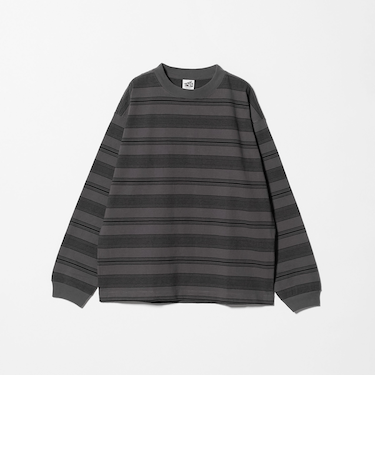 12oz ヘビーウェイト ボーダー クルーネック カットソー