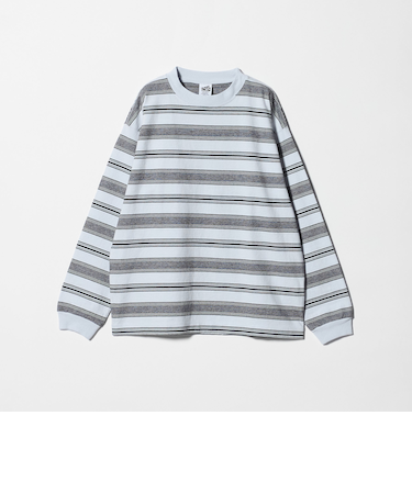 12oz ヘビーウェイト ボーダー クルーネック カットソー