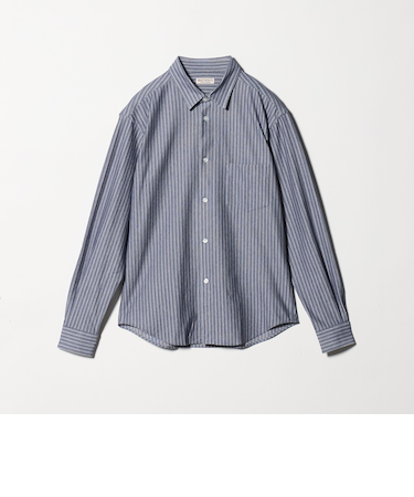 クイック ストレッチ ストライプ レギュラー シャツ SLIM型 吸水速乾機能付き