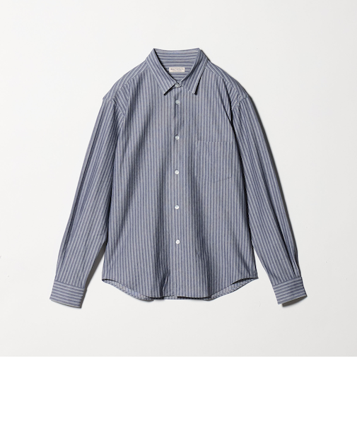 クイック ストレッチ ストライプ レギュラー シャツ SLIM型 吸水速乾機能付き