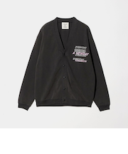 【別注】＜HEAR MY NAME＞ロゴ スウェットカーディガン ブラック